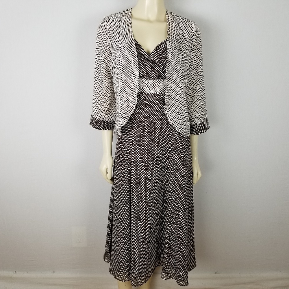 Jolibel sleeveless 2 piece polka dot‎ dress sz 4